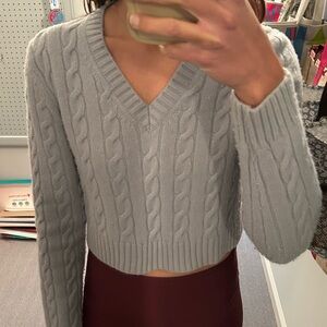 Aritzia cable knit sweater